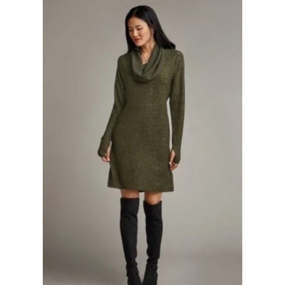 Cabi Solace Olive Green Cowl Neck Tunic Dress 4016 Womens‎ XS